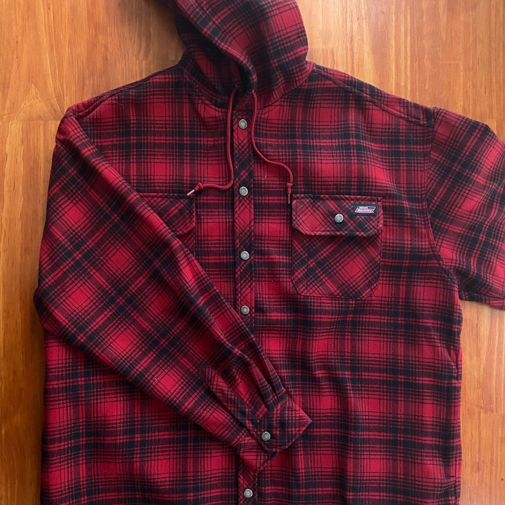 Dickies Red Plaid Work Coat